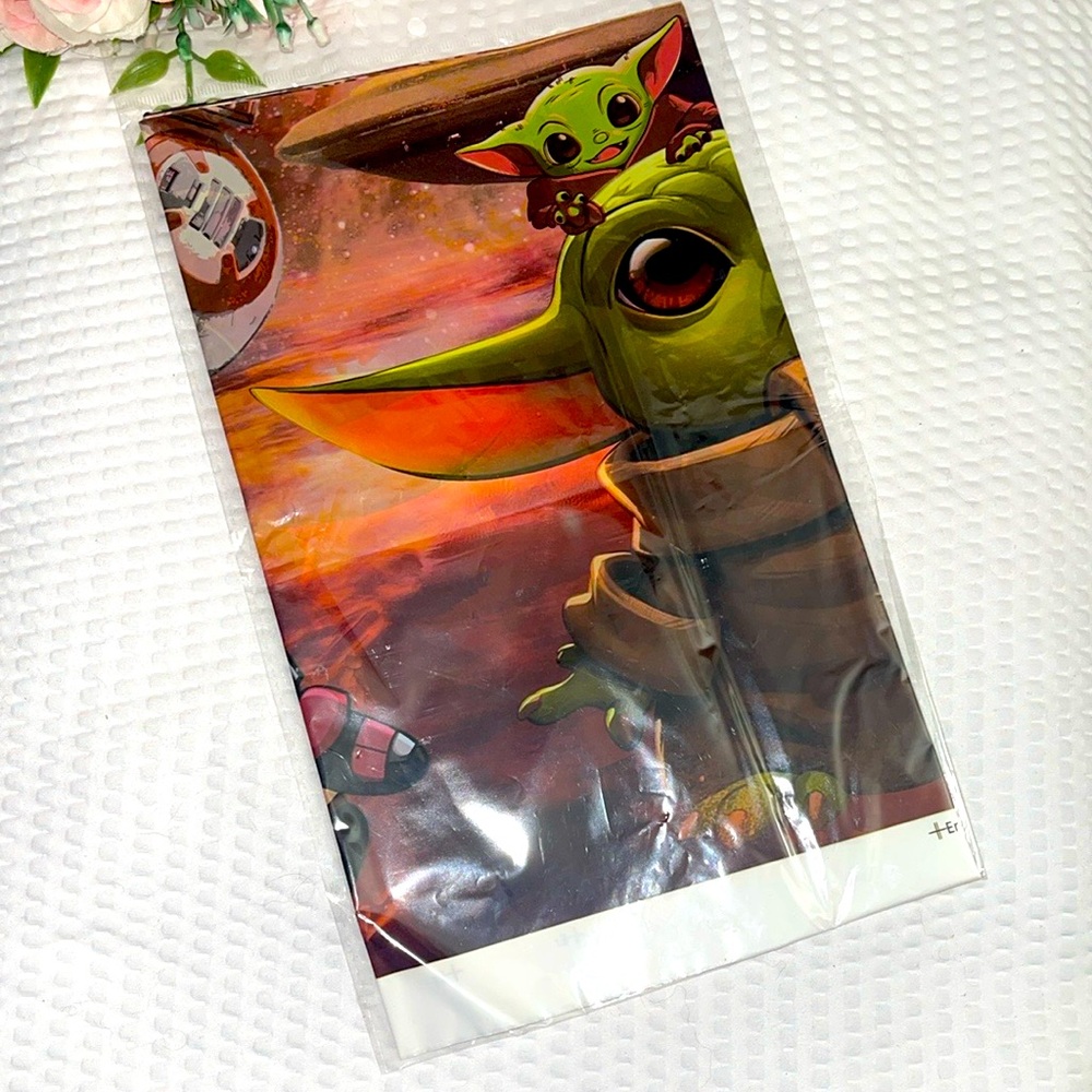 Disney Star Wars Mandalorian Tablecloth Baby Yoda The Child Grogu